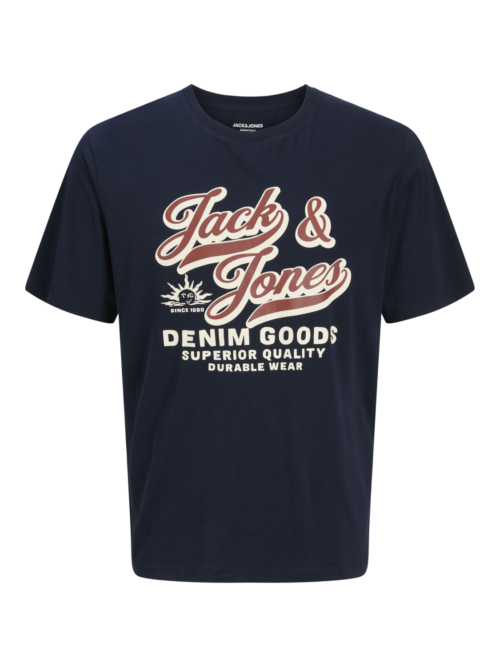 JACK & JONES JJELOGO TEE SS O-NECK 2 COL AW25 SN
