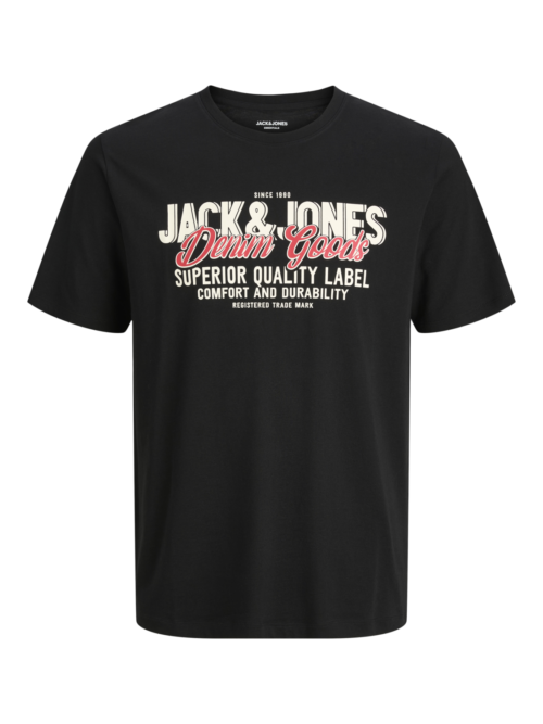 JACK & JONES JJELOGO TEE SS O-NECK 2 COL AW25 SN