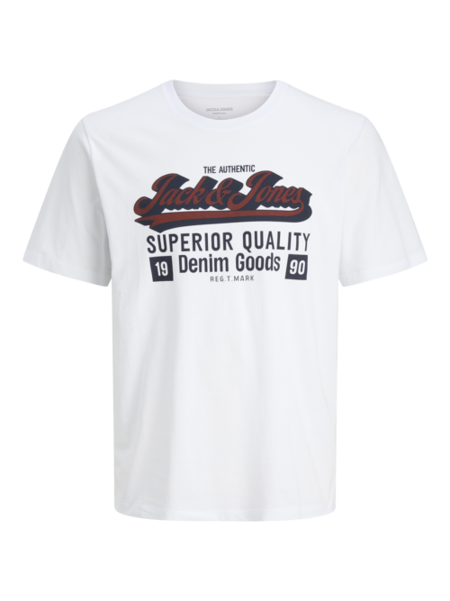 JACK & JONES JJELOGO TEE SS O-NECK 2 COL AW25 SN