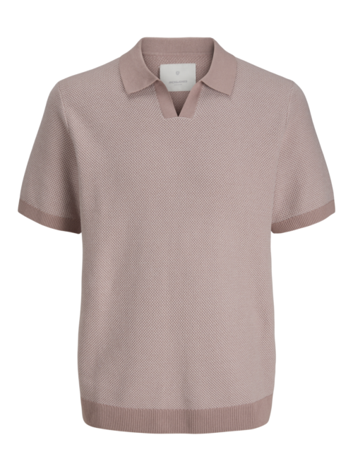 JACK & JONES JPRCCEASTON KNIT SPLIT NECK SS SN