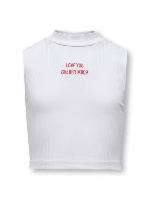 Kids Only KOGLINEA LIFE TEXT S/L SHORT TOP CS