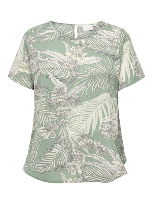 ONLY CARMAKOMA CARVICA LIFE SS TOP WVN NOOS