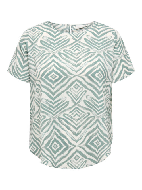 ONLY CARMAKOMA CARVICA LIFE SS TOP WVN NOOS