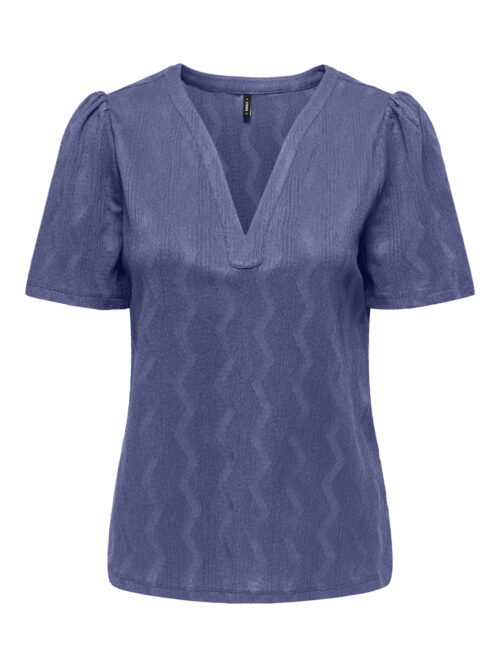 only ONLDIA S/S V-NECK PLEAT TOP CS JRS