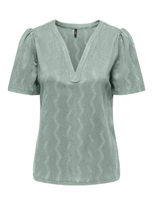 only ONLDIA S/S V-NECK PLEAT TOP CS JRS