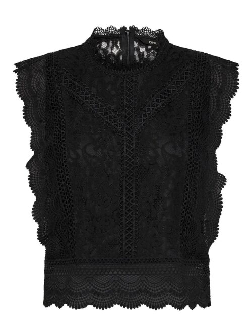 only ONLKARO S/L LACE TOP NOOS WVN