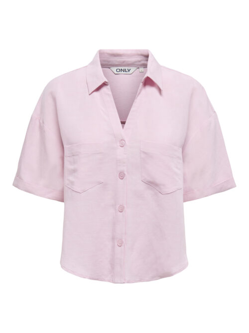 only ONLWINDY LIFE S/S LINEN BL SHIRT PN