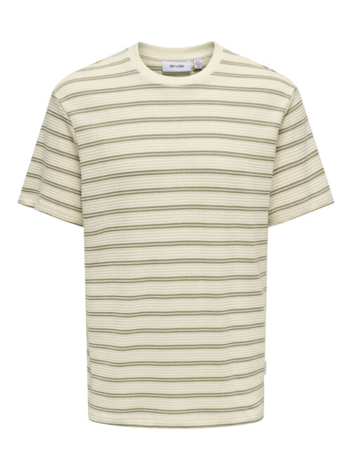 ONLY & SONS ONSIAN REG SS STRIPE STRUCT TEE