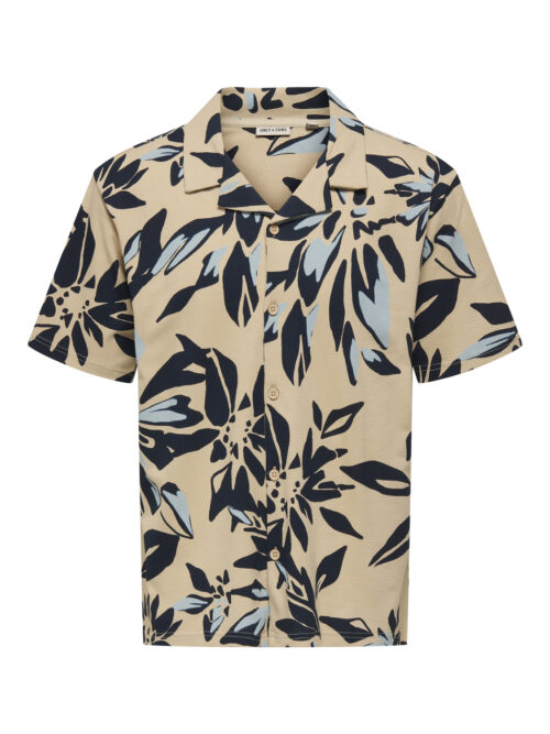 ONLY & SONS ONSPIERO AOP RLX. SS JERSEY SHIRT