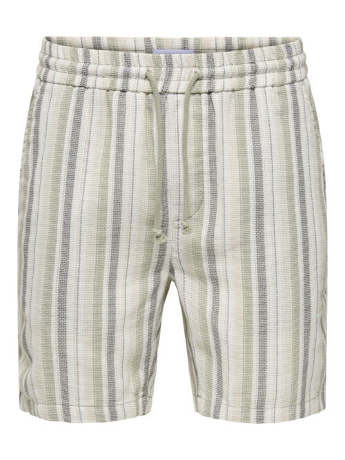 ONLY & SONS ONSTREV LIFE REG STRU STRIPE SHORTS