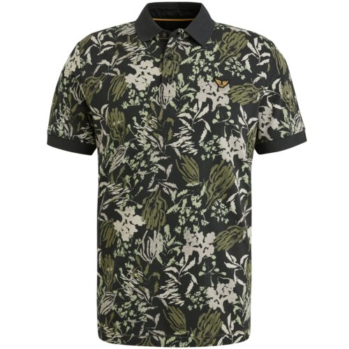 PME Short sleeve polo printed fine piq
