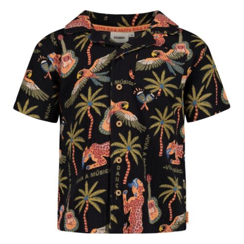 STURDY Overhemd k/m AOP - Happy Rio