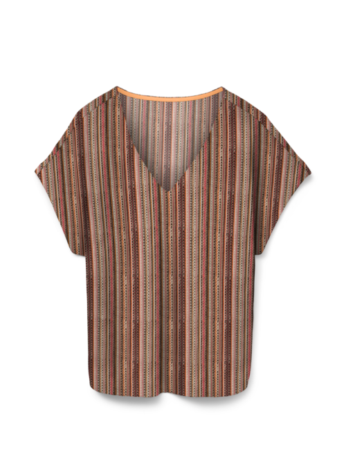 Vero Moda VMDEMI SS V-NECK TOP JRS GA