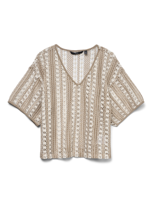 Vero Moda VMOHIO SS V-NECK OVERSIZE TOP JRS G