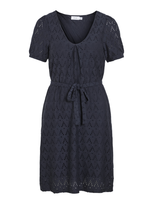 VILA VIAMALINA V-NECK S/S DRESS/PB