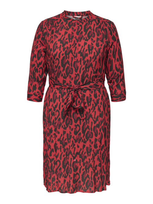 ONLY CARMAKOMA CARHARMONY LIFE 3/4 BLK DRESS AOP B
