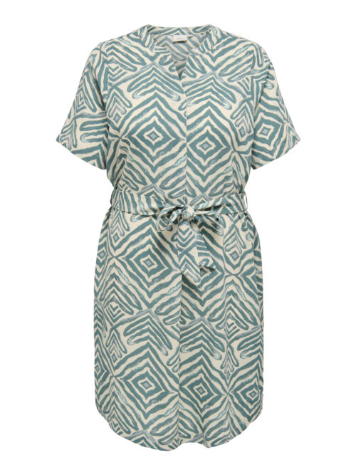 ONLY CARMAKOMA CARSHILLA 2/4 KNEE DRESS VIS AOP BS