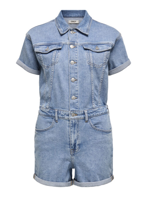 only ONLCASTEL S/S DNM PLAYSUIT AZG