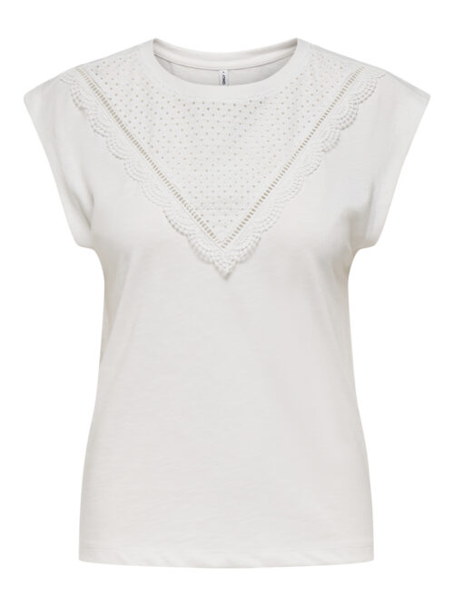 only ONLDELIA LIFE S/L O-NECK MIX TOP BO
