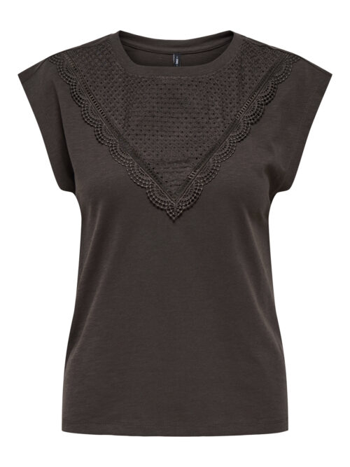 only ONLDELIA LIFE S/L O-NECK MIX TOP BO