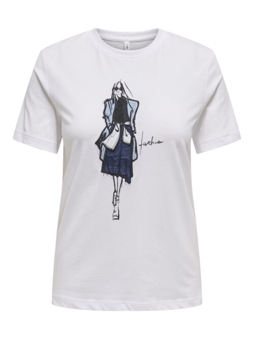 only ONLEMMA LIFE REG S/S LADY TOP JRS