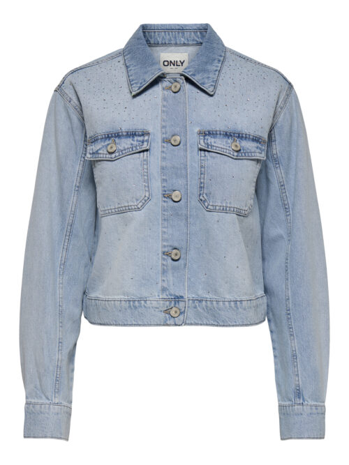 only ONLLUMI LS RHINESTONE JACKET DNM PI