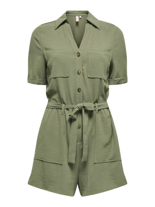only ONLMACHA LIFE SS CARGO PLAYSUIT WVN