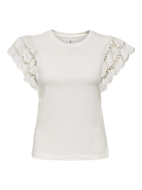 only ONLMACY S/S O-NECK MIX TOP BOX JRS