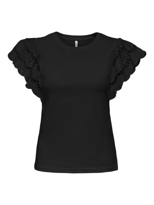 only ONLMACY S/S O-NECK MIX TOP BOX JRS