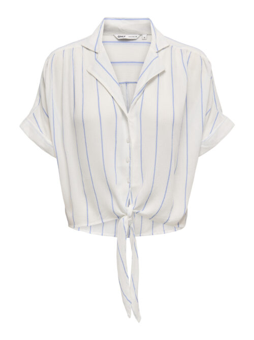 only ONLPAULA LIFE S/S TIE SHIRT WVN NOO