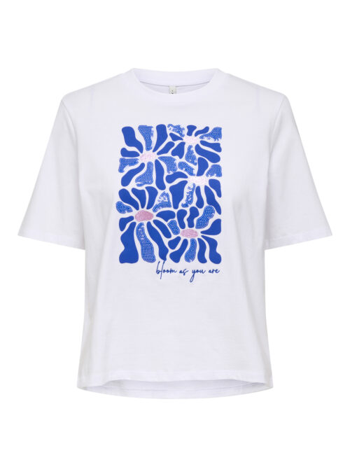 only ONLRITA S/S FLOWER TOP BOX JRS