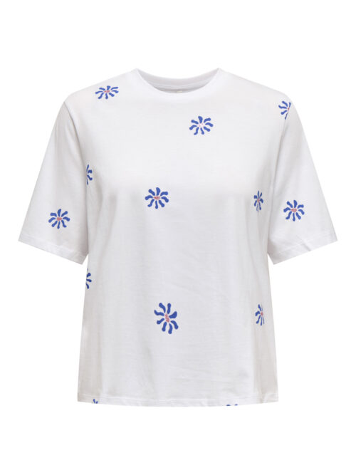 only ONLRITA S/S FLOWER TOP BOX JRS