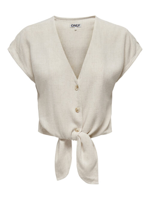 only ONLSIESTA SS KNOT LIN BL SHIRT PNT