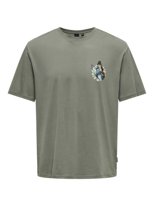 ONLY & SONS KIDS OSJKEANE RLX SS PRINTED TEE RT VD