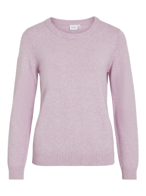 VILA VIRIL O-NECK L/S  KNIT TOP - NOOS