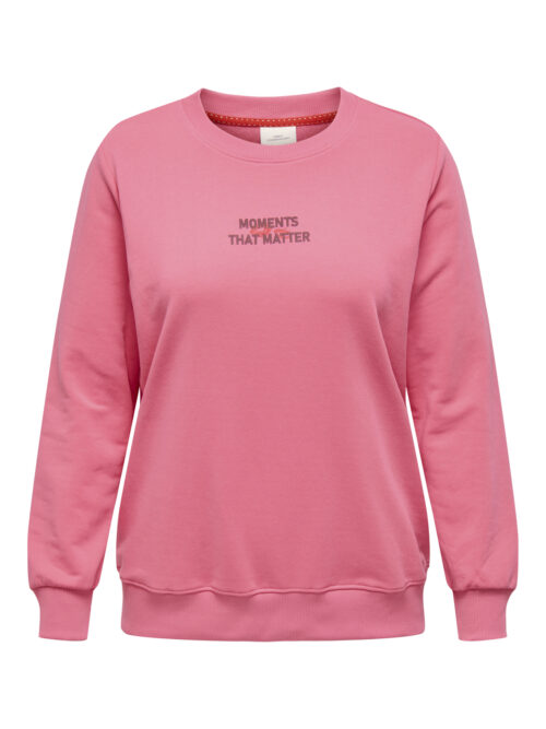 ONLY CARMAKOMA CARPOPPY LS O-NECK SWEAT JRS