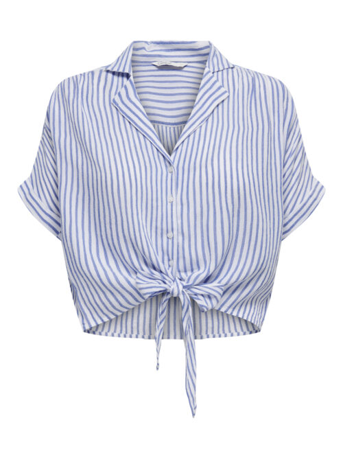 only ONLPAULA LIFE S/S TIE SHIRT WVN NOO