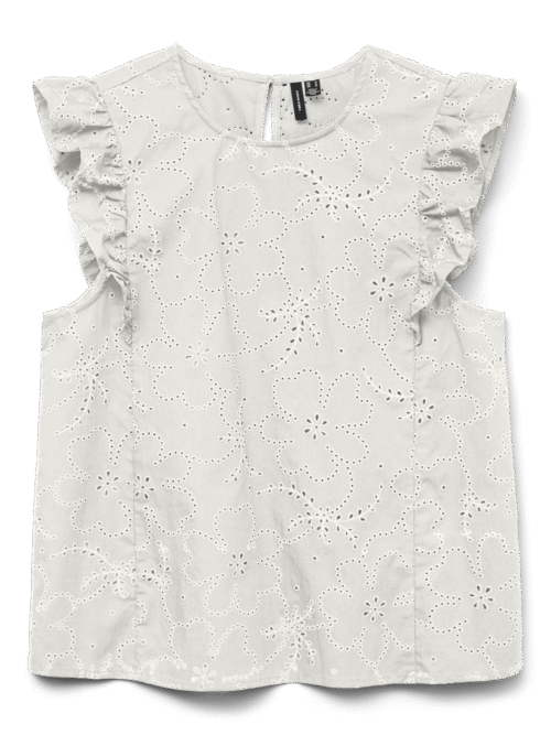 Vero Moda VMDORA SL FLOUNCE TOP WVN