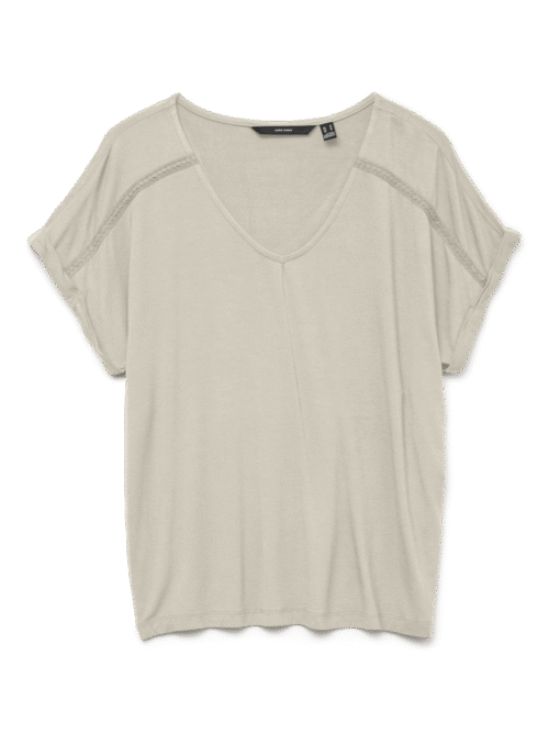 Vero Moda VMVANESSA SS V-NECK TOP JRS GA