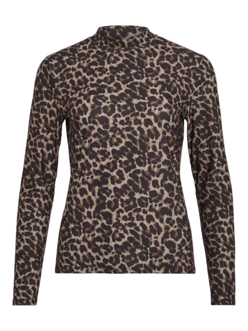 VILA VILEOA L/S HIGH NECK TOP - NOOS