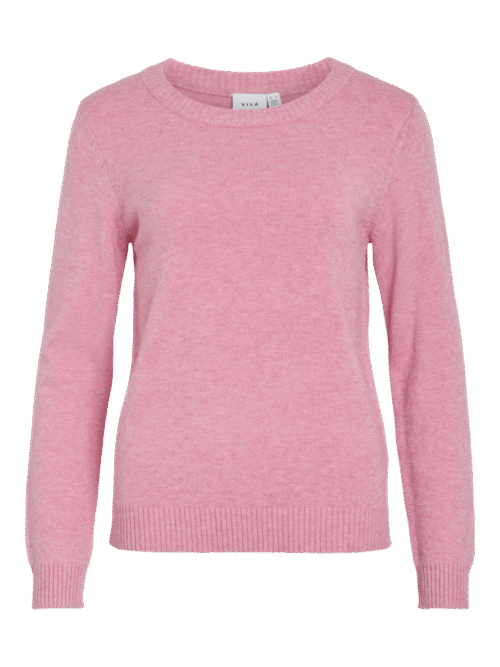 VILA VIRIL O-NECK L/S  KNIT TOP - NOOS