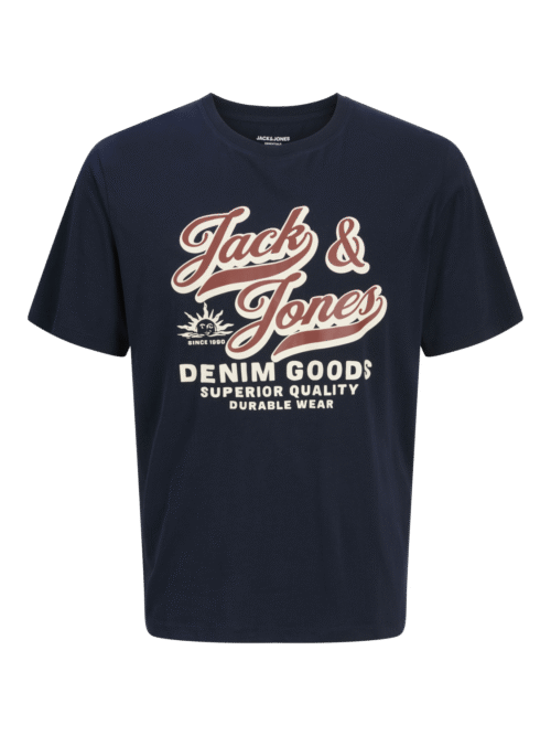 JACK & JONES JJELOGO TEE SS O-NECK 2 COL AW25 SN