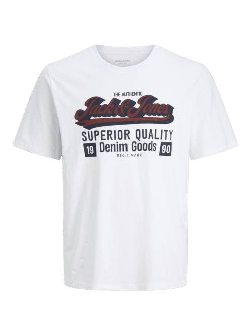 JACK & JONES JJELOGO TEE SS O-NECK 2 COL AW25 SN