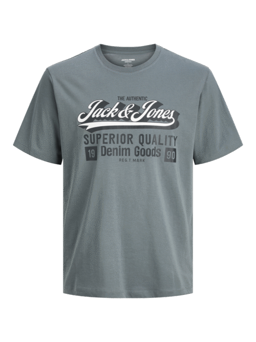 JACK & JONES JJELOGO TEE SS O-NECK 2 COL AW25 SN