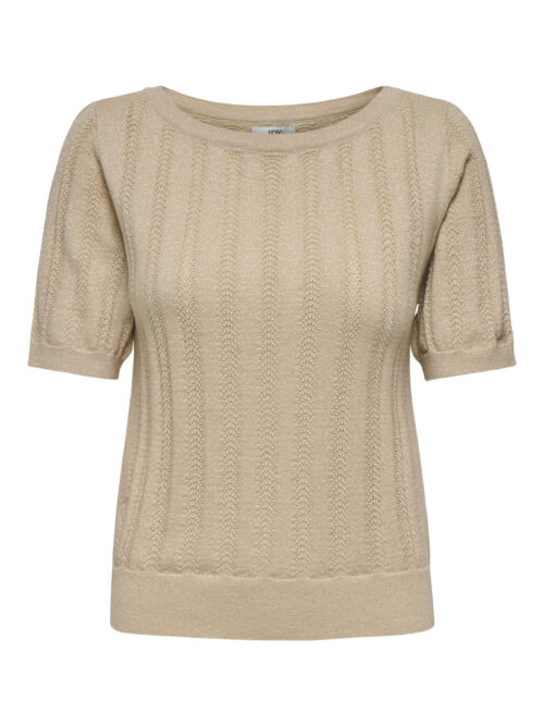 JDY JDYBEAUTY S/S BOAT NECK GLITTER PUL