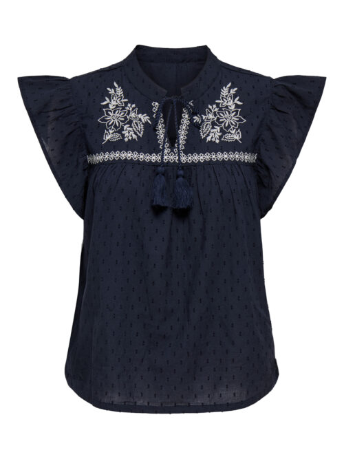 JDY JDYKAYA S/L EMBROIDERY TOP WVN EXP