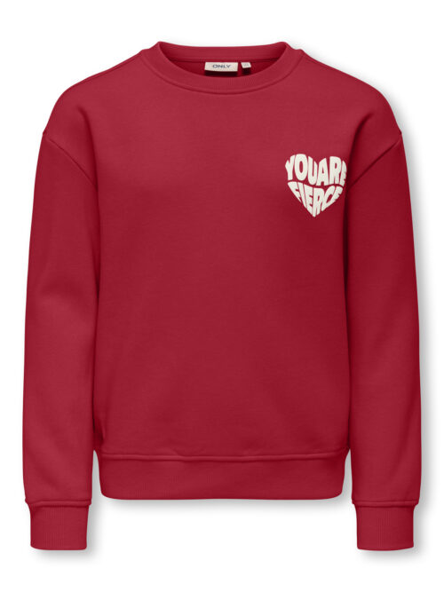 Kids Only KOGDITTE L/S HEART O-NECK CS SWT