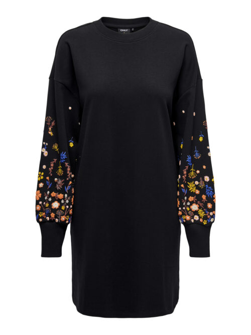 only ONLBROOKE LS SHORT DRESS FLOWER SWT
