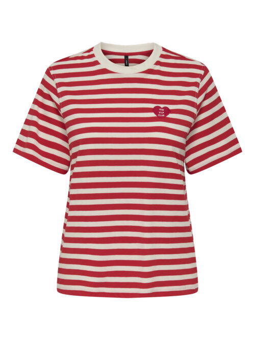 only ONLLIVINA S/S O-NECK STRIPE TOP BOX