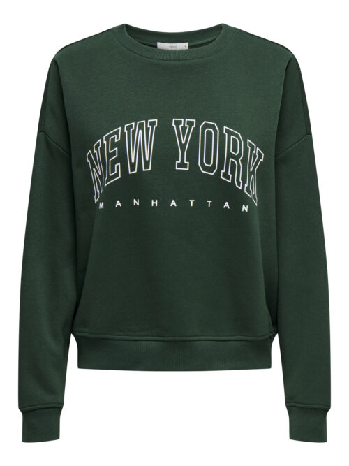 only ONLSWEAT LIFE L/S CREW O.SIZE STATE